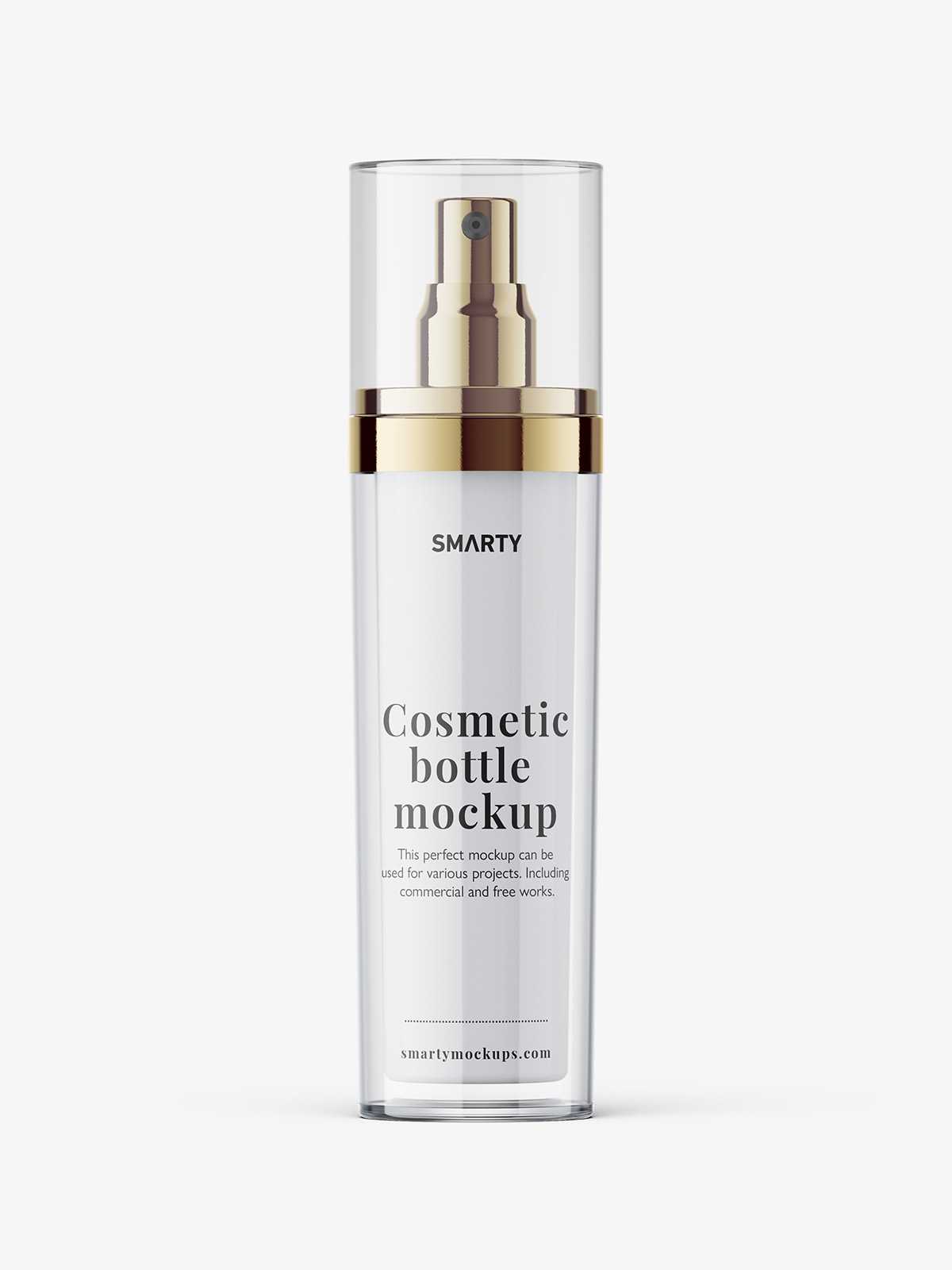 Toner mist bottle mockup