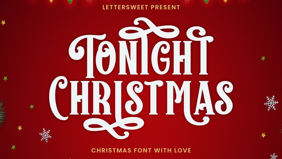 Tonight Christmas Font › Fontesk