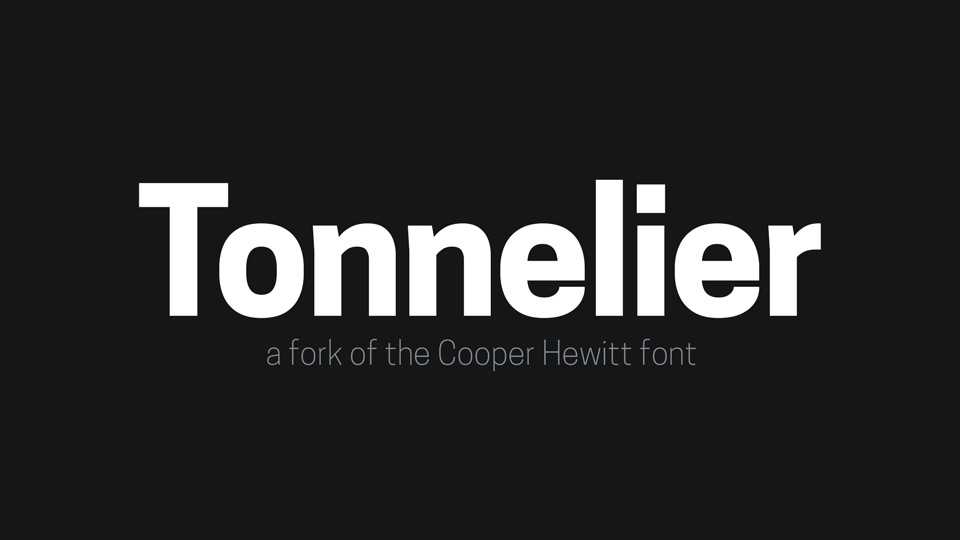 Tonnelier Font Family › Fontesk