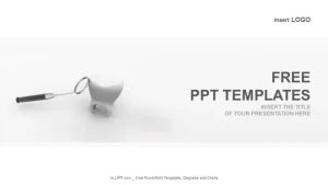 Tooth And Dental Mirror-Medical PowerPoint Templates