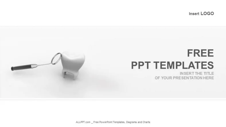 Tooth And Dental Mirror-Medical PowerPoint Templates