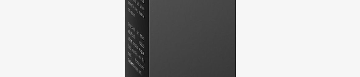 Toothpaste box mockup / 50x210x40