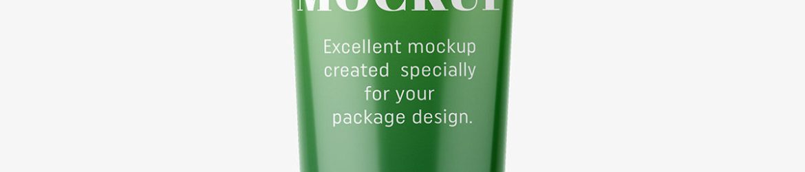 Toothpaste tube mockup