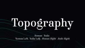 Topography Font Family › Fontesk