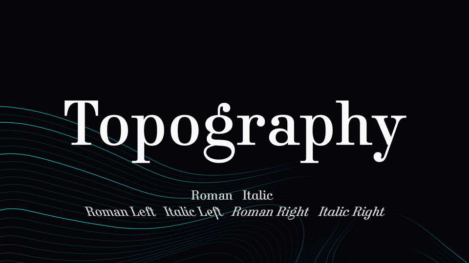 Topography Font Family › Fontesk