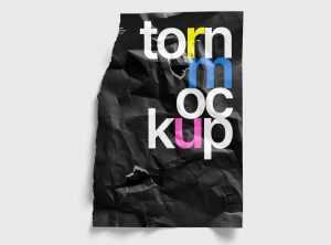 Torn Poster Mockup