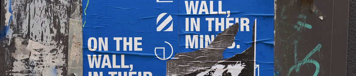 Torn street poster mockup