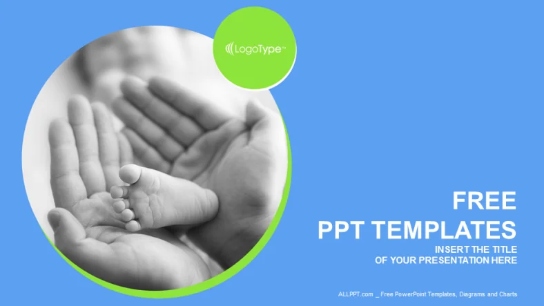 Touching Baby-Recreation PowerPoint Templates