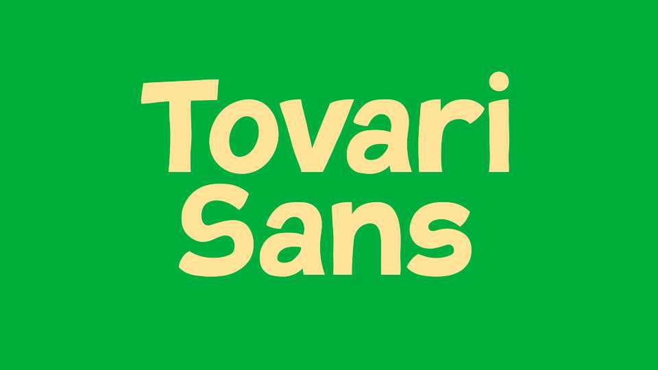 Tovari Sans Font › Fontesk