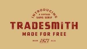 Tradesmith Typeface › Fontesk