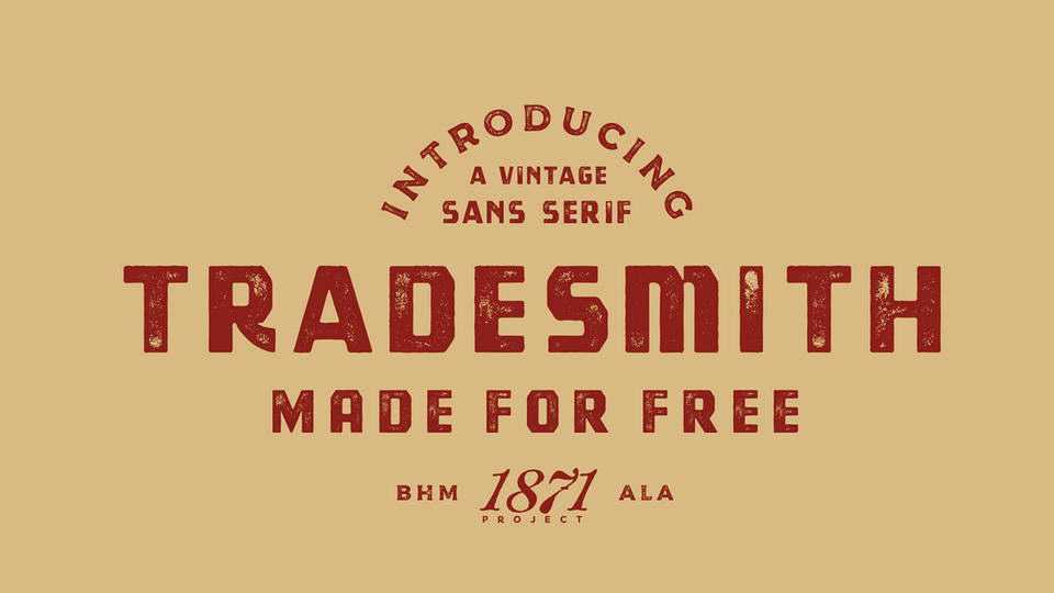 Tradesmith Typeface › Fontesk