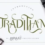 Traditian Display Font