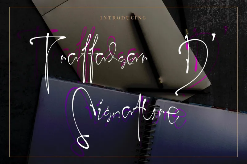Traffalgar D' Signature Font