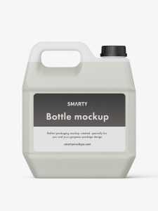 Translucent jug mockup