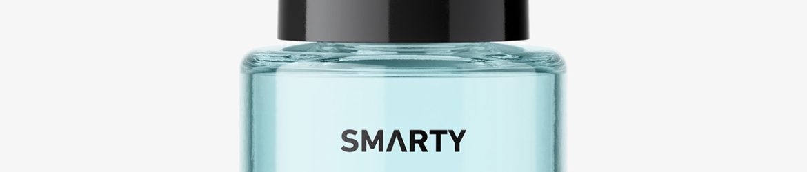 Transparent airless bottle mockup