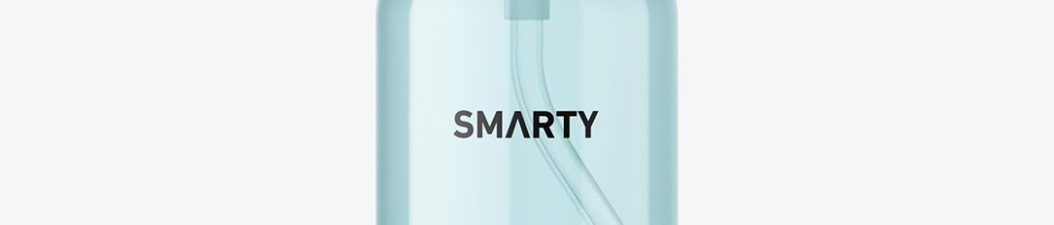 Transparent lotion pump bottle mockup