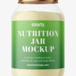 Transparent nutrition jar mockup - Free PSD Download Transparent nutrition jar mockup