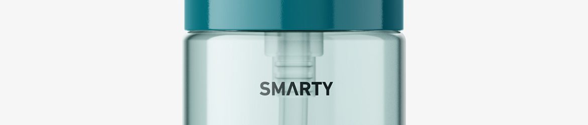 Transparent pump bottle mockup / 30 ml