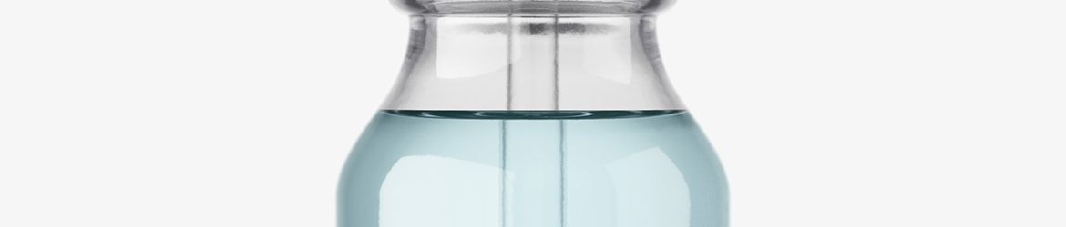 Transparent winchester dropper bottle mockup / 15 ml