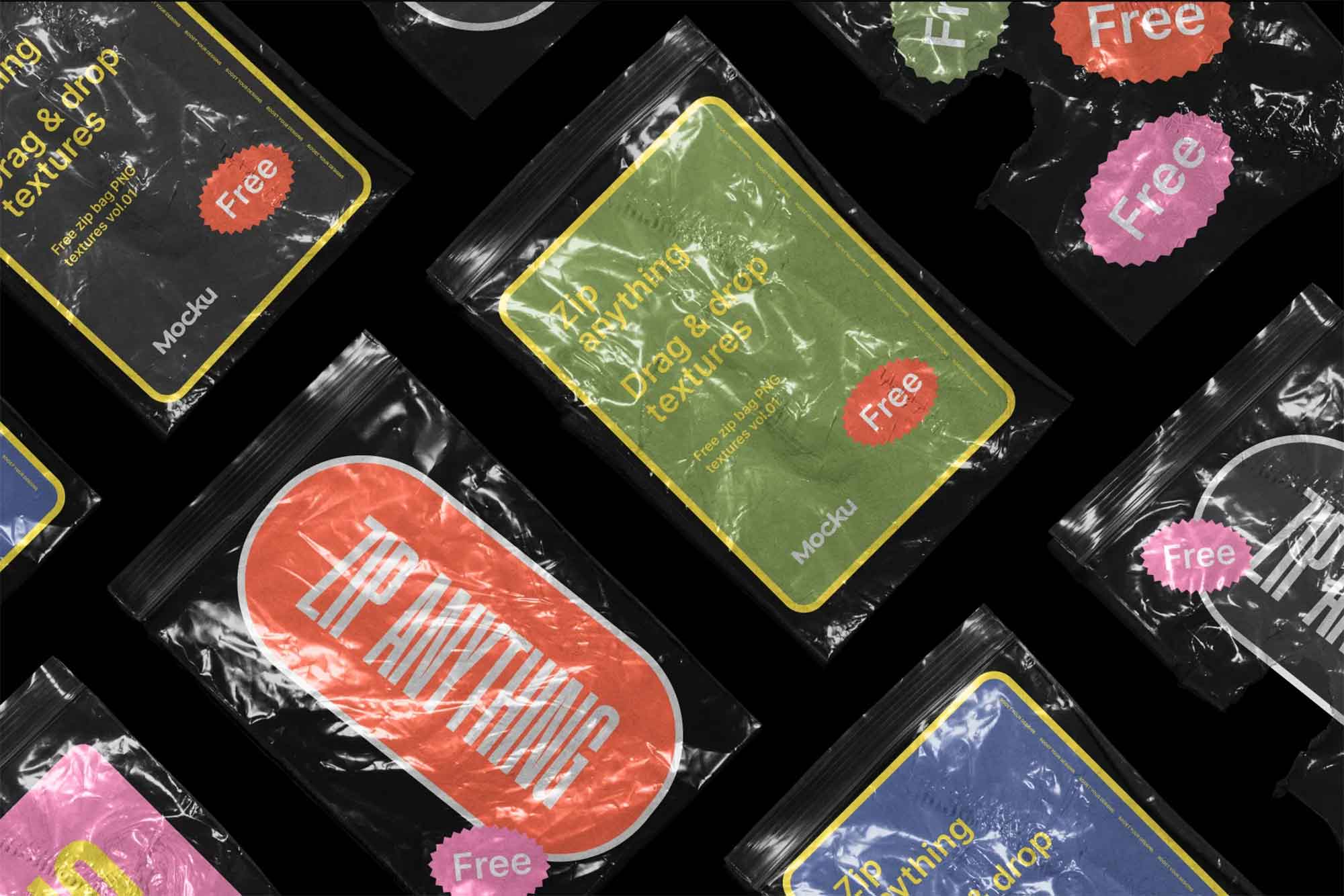 Transparent Zip Bag Textures