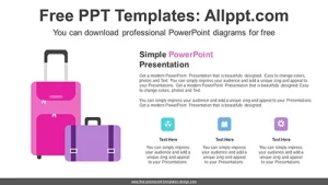 Travel Bag PowerPoint Diagram Template