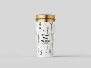 Travel mug mockup