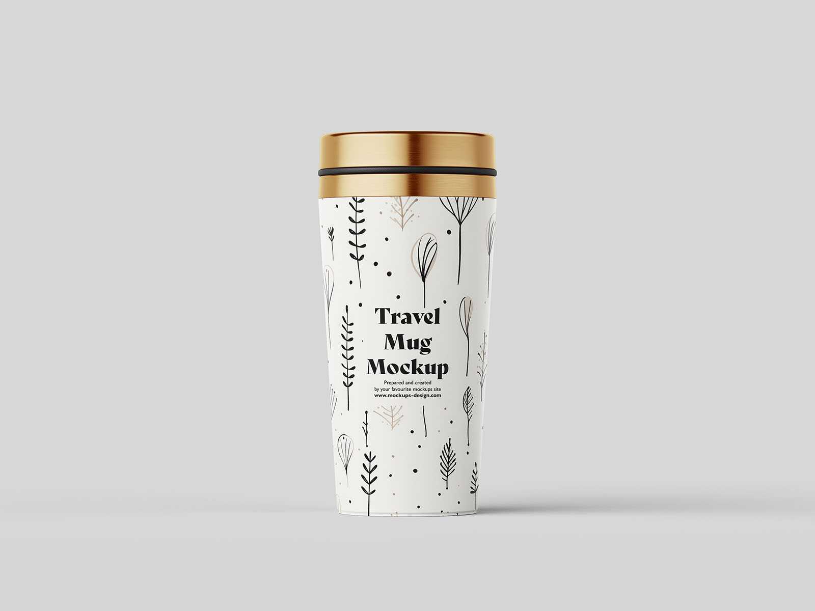 Travel mug mockup