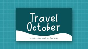 Travel October Font › Fontesk