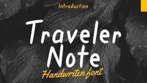 Traveler Note Font › Fontesk