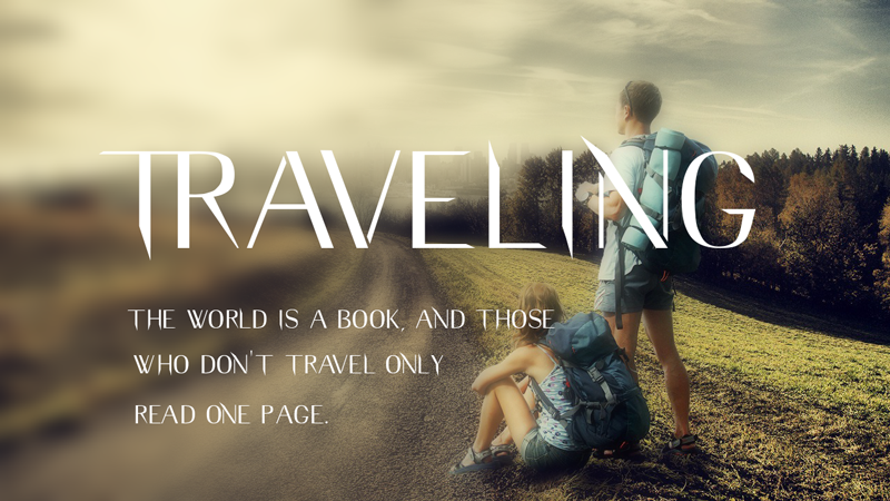 Traveling Typeface