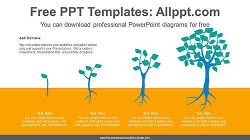 Tree Growth PowerPoint Diagram