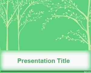 Tree Leaves PowerPoint Template