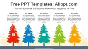 Tree Silhouettes PowerPoint Diagram