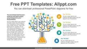 Tree Stem Rising PowerPoint Diagram