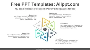 Triangle Line Arrow PowerPoint Diagram
