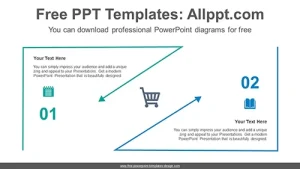 Triangle line arrow PowerPoint Diagram Template