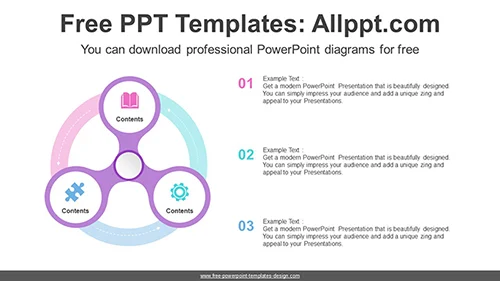 Triangular Flow PowerPoint Diagram Template