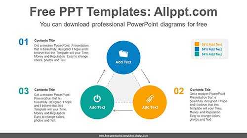 Triangular Flow PowerPoint Diagram