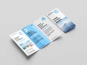 Trifold DL flyer mockup