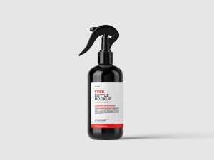 Trigger spray bottle mockup
