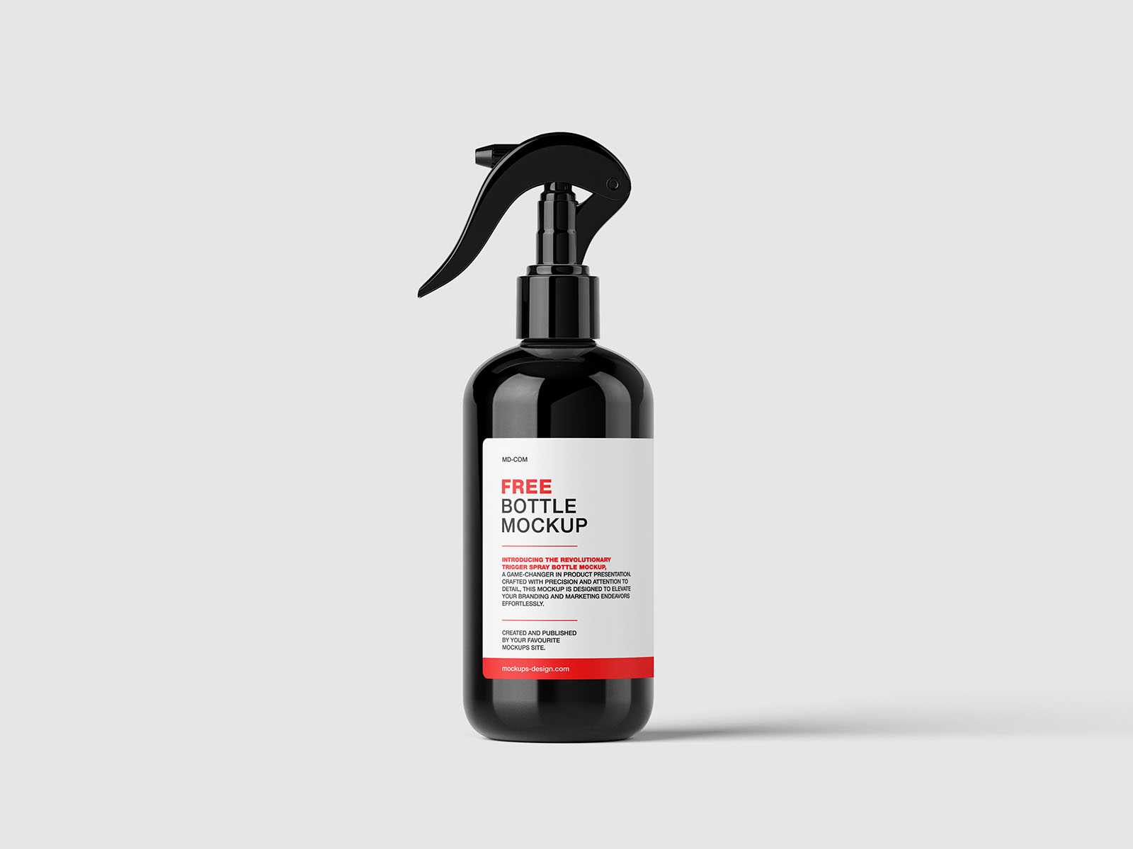 Trigger spray bottle mockup