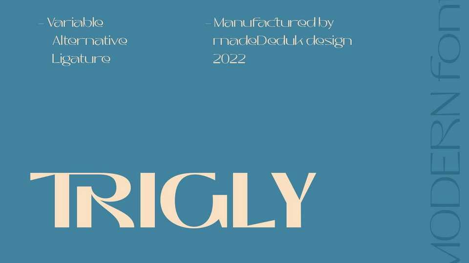 Trigly Font › Fontesk