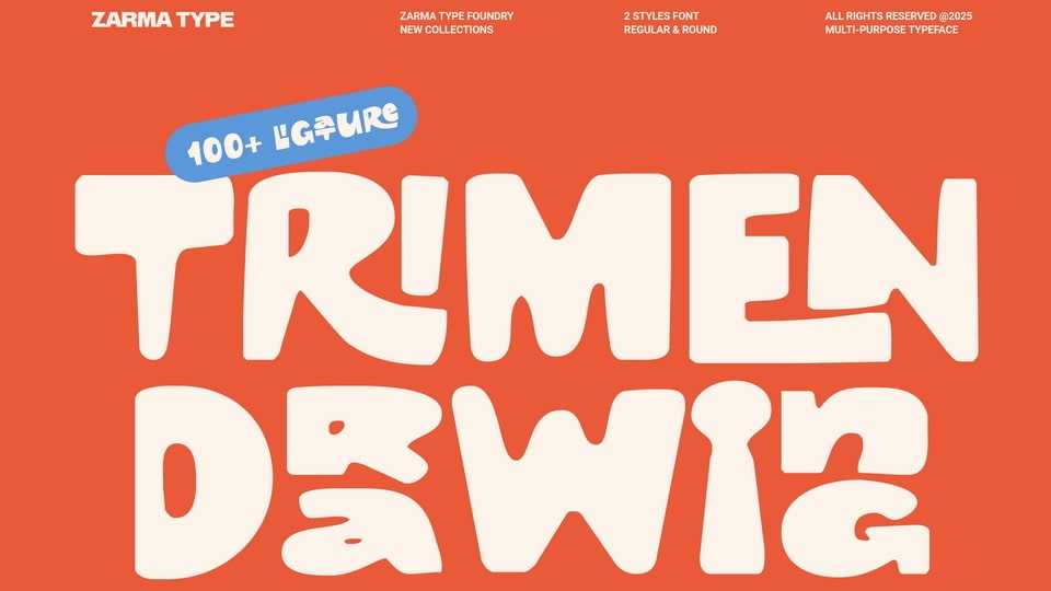 Trimen Drawing Font › Fontesk