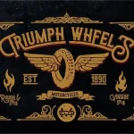 Triumph Wheels Rough Font