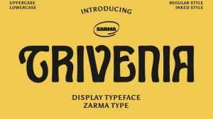 Trivenia Font › Fontesk