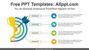 Trophy Target Hit PowerPoint Diagram