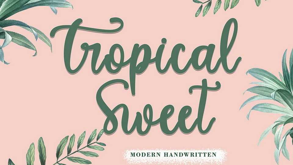 Tropical Sweet Font › Fontesk
