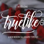 Truelike Script Font - Fonte Grátis Truelike Script Font