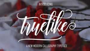 Truelike Script Font › Fontesk