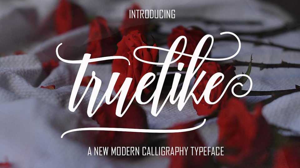 Truelike Script Font › Fontesk